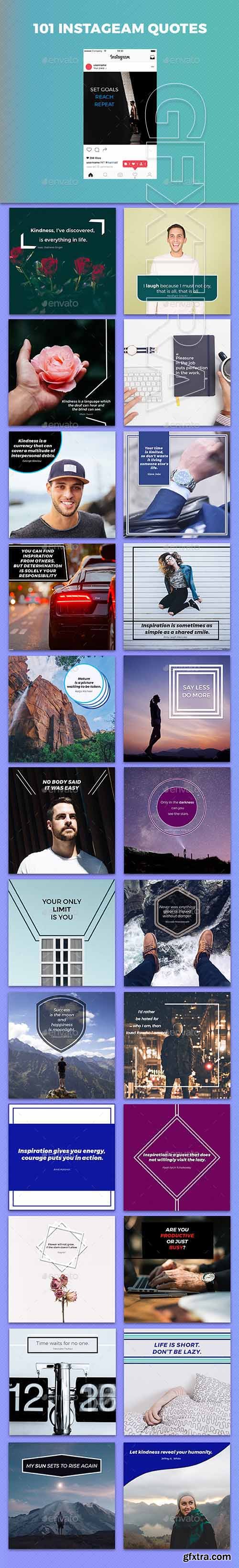 GraphicRiver - 101 Instagram Quotes 20856915