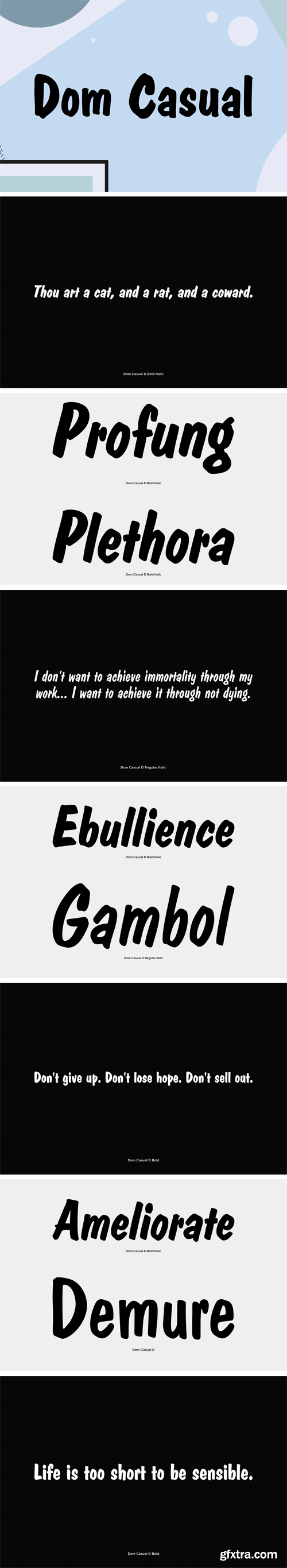 Dom Casual Font Family