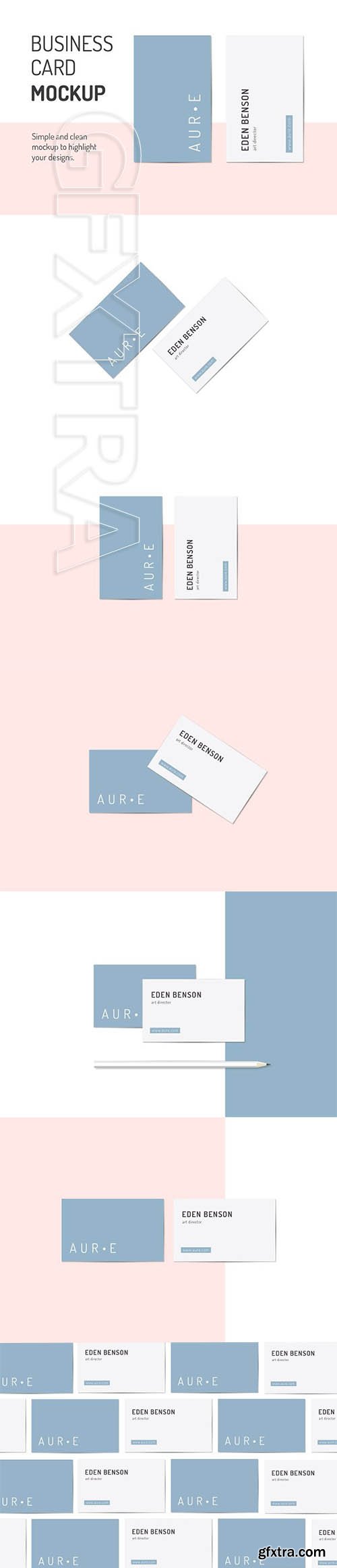 CreativeMarket - Aura Business Card MockUps 1983927