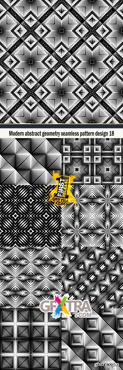 Modern abstract geometry seamless pattern design 18