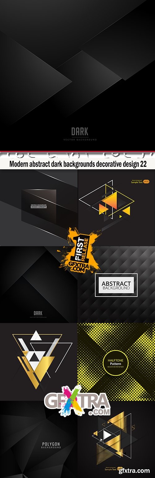 Modern abstract dark backgrounds decorative design 23