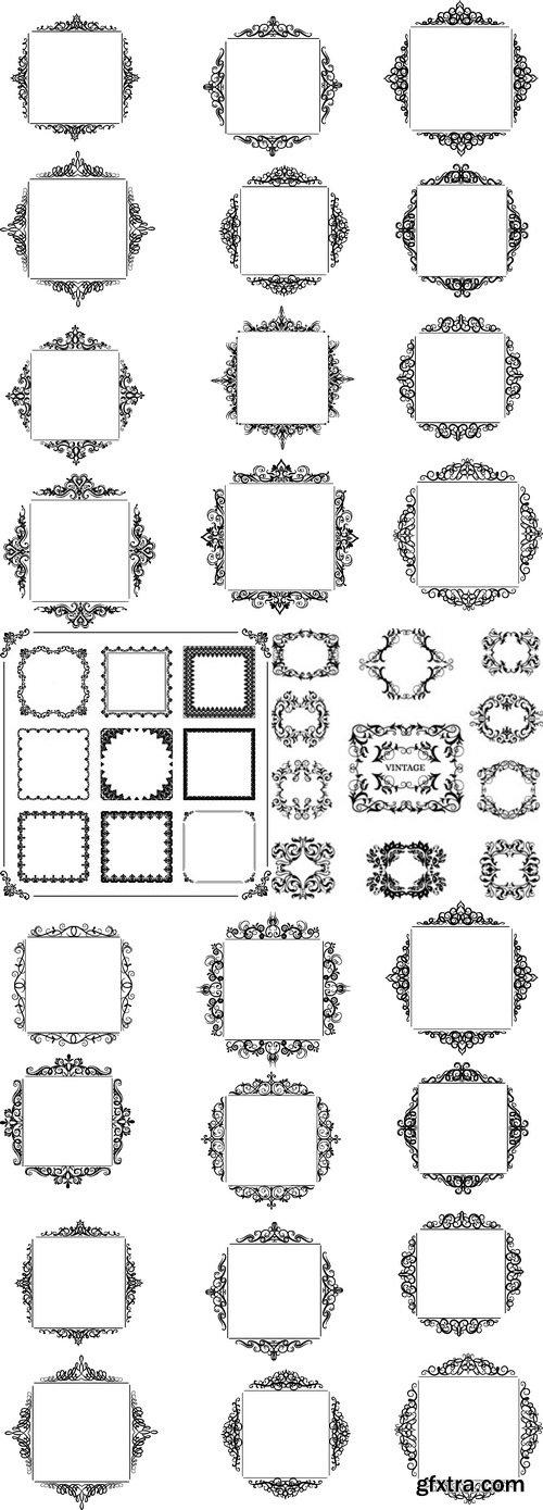 Vectors - Ornate Vintage Frames 48