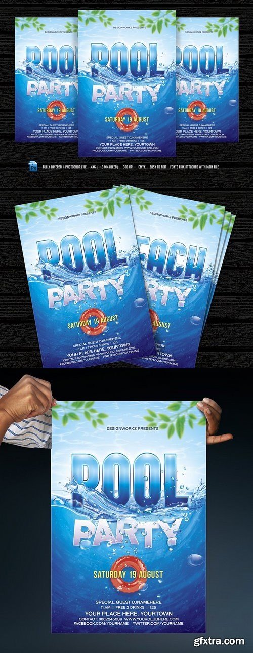 CM - Pool Party / Beach Party Flyer 1336732