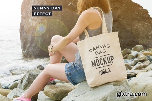 CreativeMarket Canvas Tote Bag Mockups Pack Vol. 2 1955623