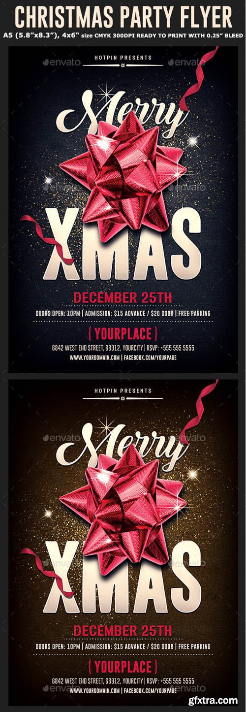GR - Christmas Psd Party Flyer Template 20856742