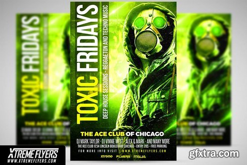 CM - Toxic Fridays Flyer Template 1826138