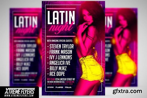 CM - Latin Night Flyer Template 1815586