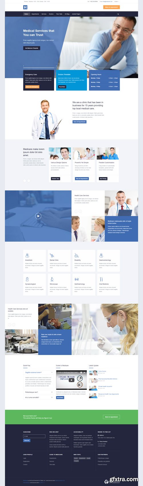 JoomlArt - JA Healthcare v1.0.4 - Fully Responsive Healthcare Joomla Template