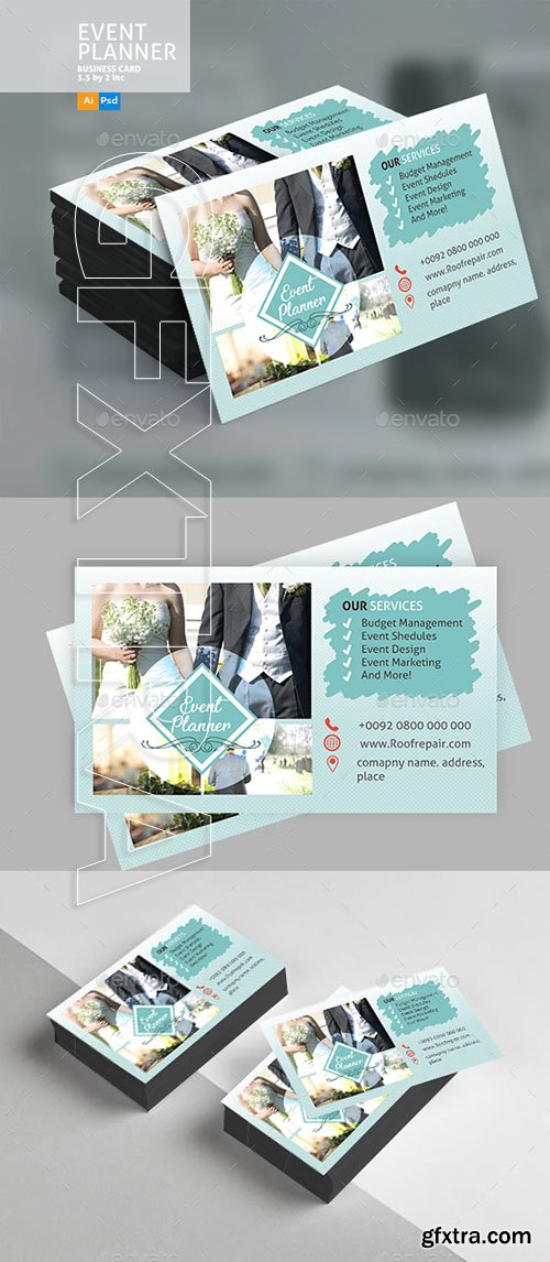 GraphicRiver - Wedding Event Business Card 20851823