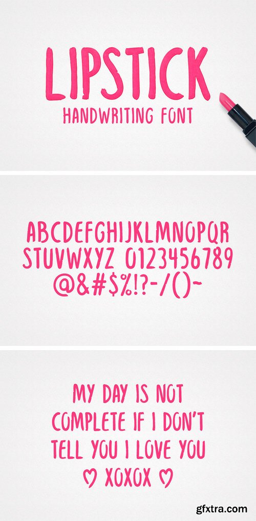 CM - Lipstick Handwriting Font 1972368