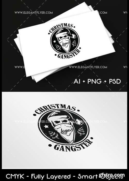 Christmas Gangster V1 Premium Logo Template