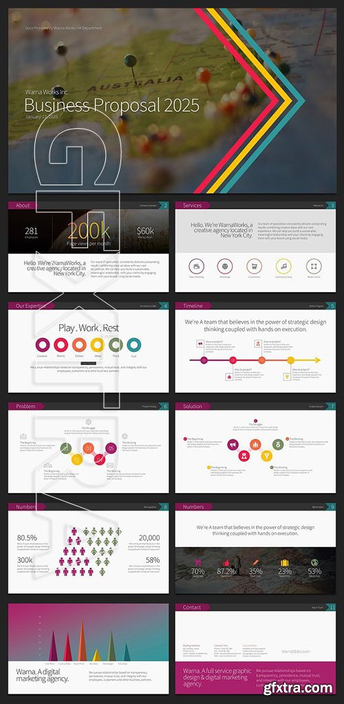 Biz Forward PowerPoint Template 1983961