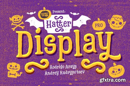 Hatter Display Pro Font Family - 12 Fonts