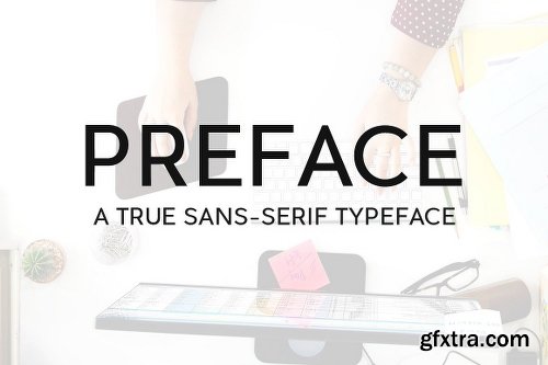 CreativeMarket PREFACE Sans-Serif Typeface Complete 636953