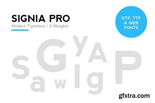 CreativeMarket SIGNIA Pro Modern Typeface + WebFont 196733