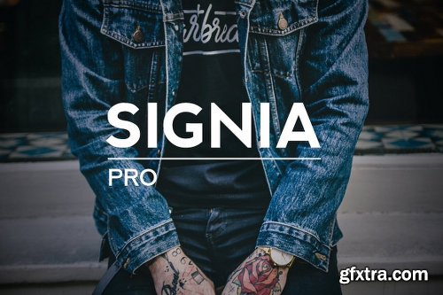 CreativeMarket SIGNIA Pro Modern Typeface + WebFont 196733