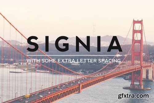 CreativeMarket SIGNIA Pro Modern Typeface + WebFont 196733