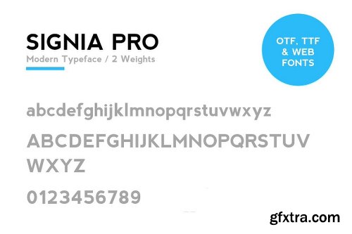 CreativeMarket SIGNIA Pro Modern Typeface + WebFont 196733