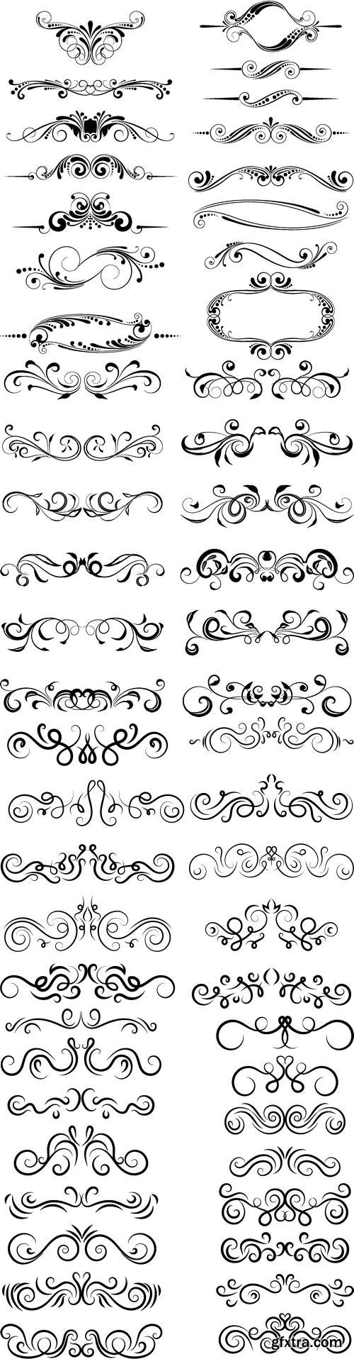 Vectors - Ornamental Floral Dividers 40