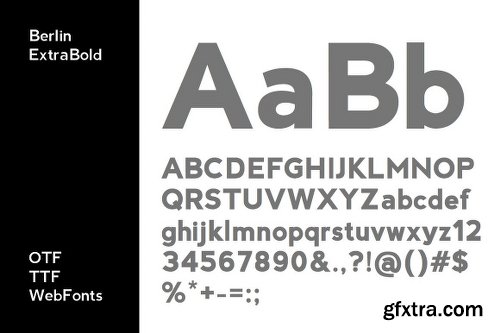 CreativeMarket BERLIN - Minimal Typeface + Web Font 472939