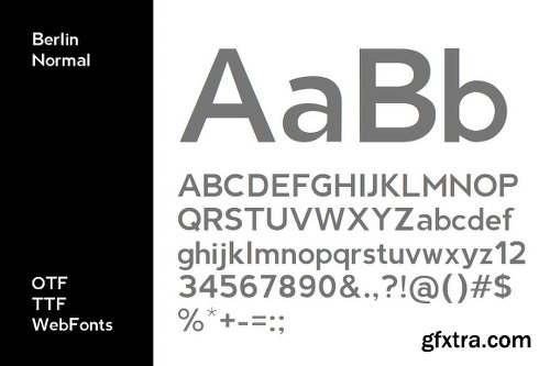 CreativeMarket BERLIN - Minimal Typeface + Web Font 472939