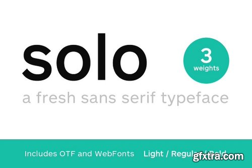 CreativeMarket SOLO SANS - OTF & Webfonts Unlimited 17144