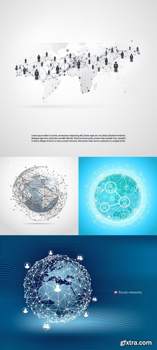 Vectors - Social Network Backgrounds 30