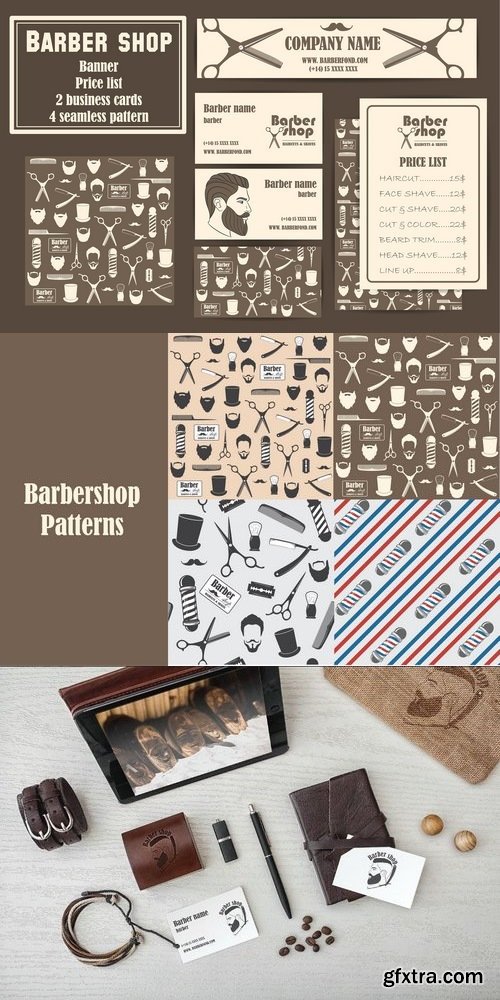 CM - Barber Shop Business Card set 1358653