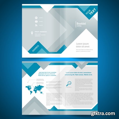 Vector image flyer banner brochure business card 22-25 Eps