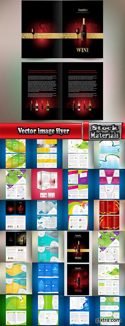 Vector image flyer banner brochure business card 22-25 Eps