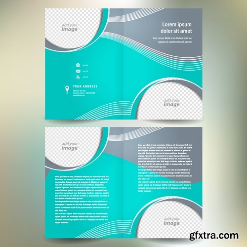 Vector image flyer banner brochure business card 22-25 Eps