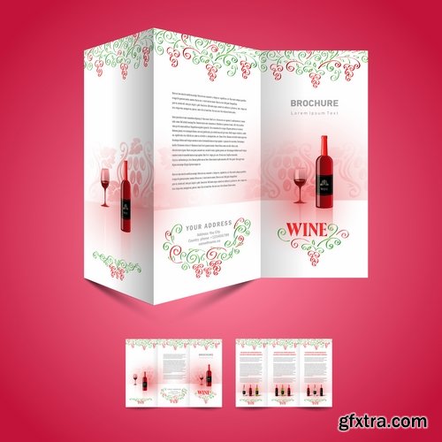 Vector image flyer banner brochure business card 22-25 Eps