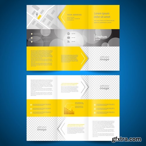 Vector image flyer banner brochure business card 22-25 Eps