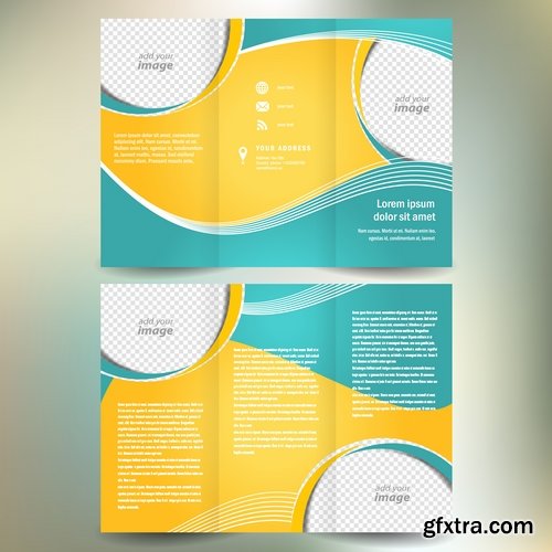 Vector image flyer banner brochure business card 22-25 Eps