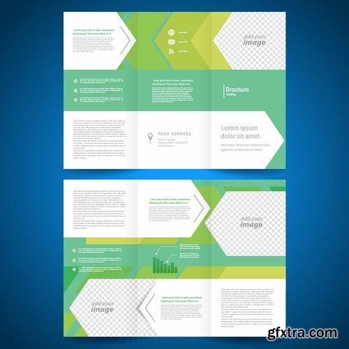 Vector image flyer banner brochure business card 22-25 Eps