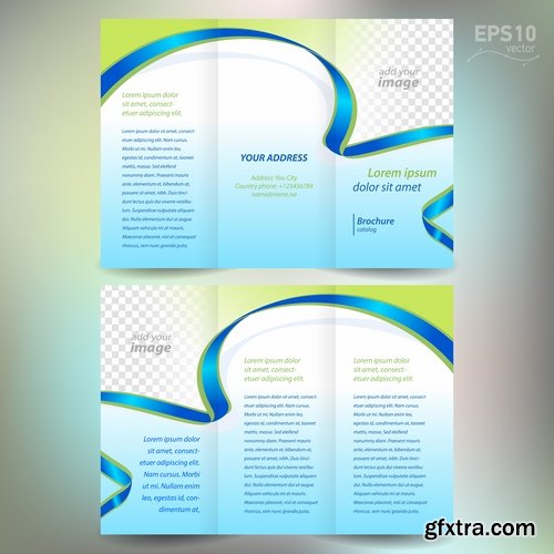 Vector image flyer banner brochure business card 22-25 Eps