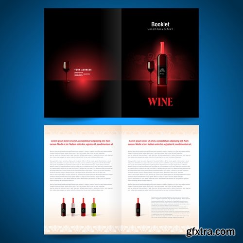 Vector image flyer banner brochure business card 22-25 Eps