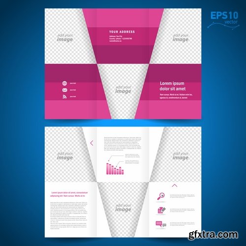 Vector image flyer banner brochure business card 22-25 Eps