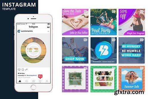 CreativeMarket - Instagram Video Photoshop Template 1984610