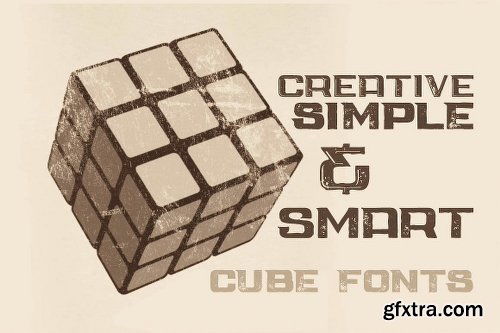 CreativeMarket Cube - Display Font 1487176