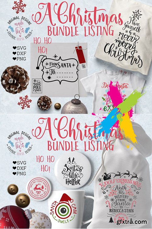 CreativeMarket - Christmas Bundle Cut Files 1968872