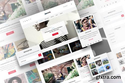 ThemeForest - Donald - Creative Blog PSD Template | Creative 19074662