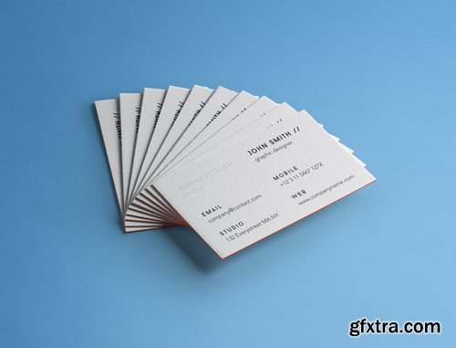 Psd Business Card Brand Mockup Vol 4