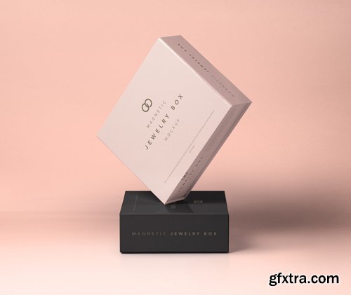 Psd Jewelry Magnetic Box Mockup