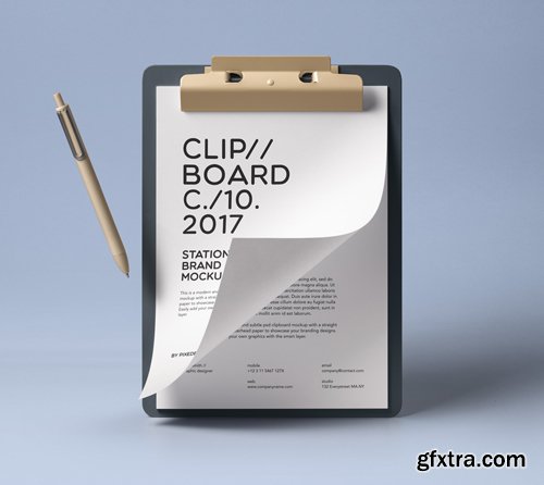 Psd Clipboard Stationery Mockup Vol2