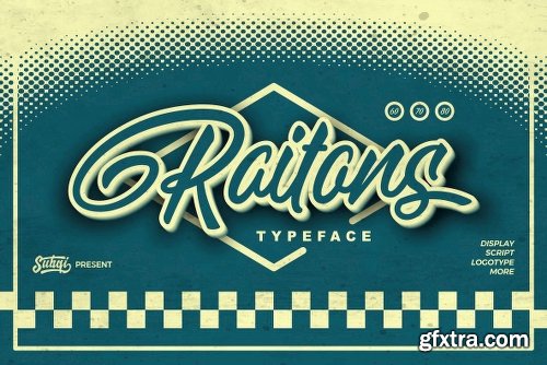 Raitons Font Family - 2 Fonts