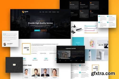 Manila - One Page PSD Template