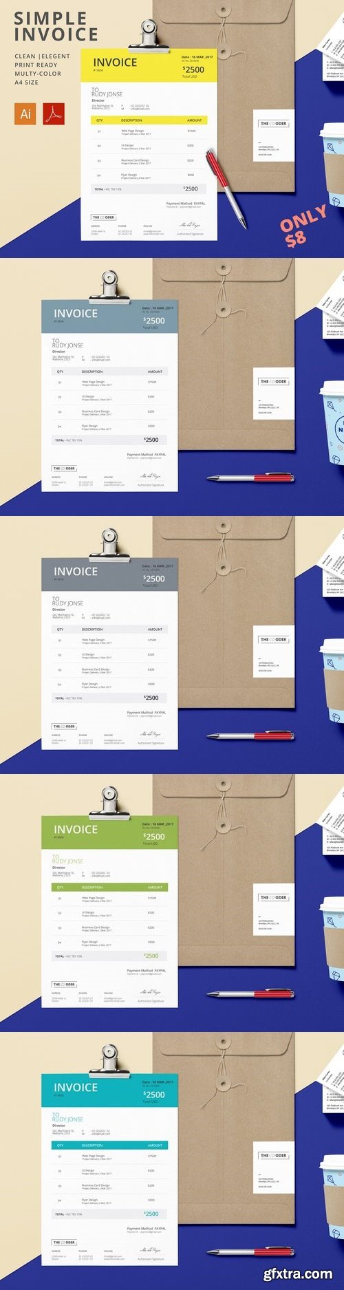 CM - Simple Invoice | Invoice Template 1366363