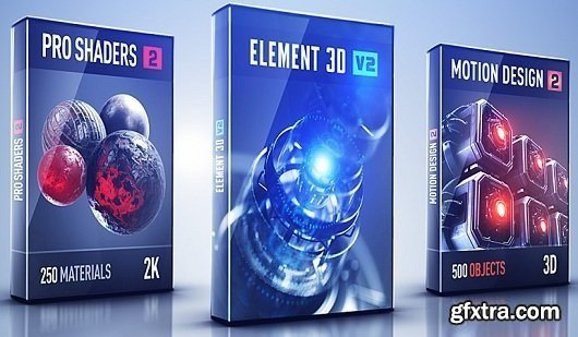 Video Copilot Motion Design 2 + Backlight + ProShaders 2 & Element 3D v2.2.247