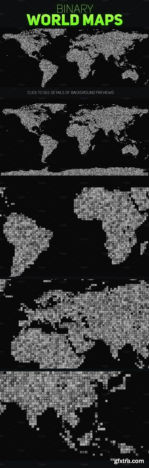 CM - 5 Binary World Maps 1367224